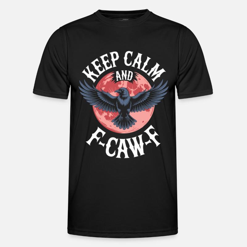 Keep Calm and Eagle Flight - Men's Functional T-Shirt - black