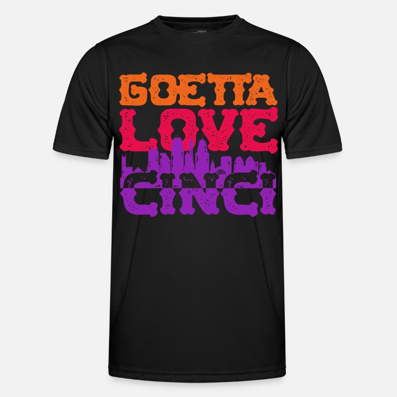 Goetta Love Cinci Wurst Männer Funktions-T-Shirt