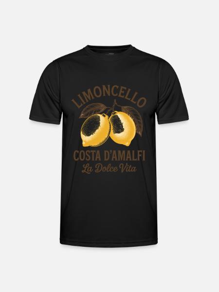 Limoncello Costa d'Amalfi La Dolce Vita - Men's Functional T-Shirt - black