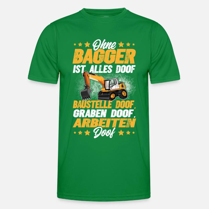 Bagger Männer Funktions-T-Shirt