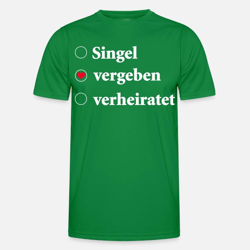 Sélection du statut de la relation Célibataire - Pris T-shirt sport Homme