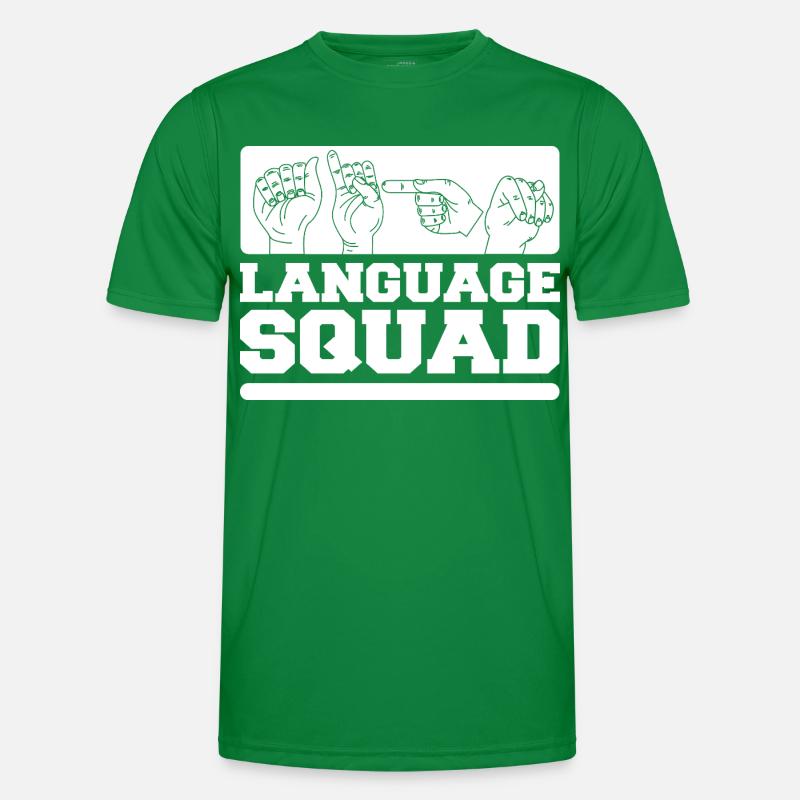 ASL Dolmetscher Gebärdensprache Männer Funktions-T-Shirt