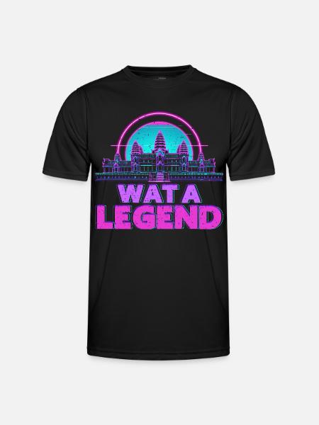 Cambodia Cambodian Wat A Legend - Men's Functional T-Shirt - black