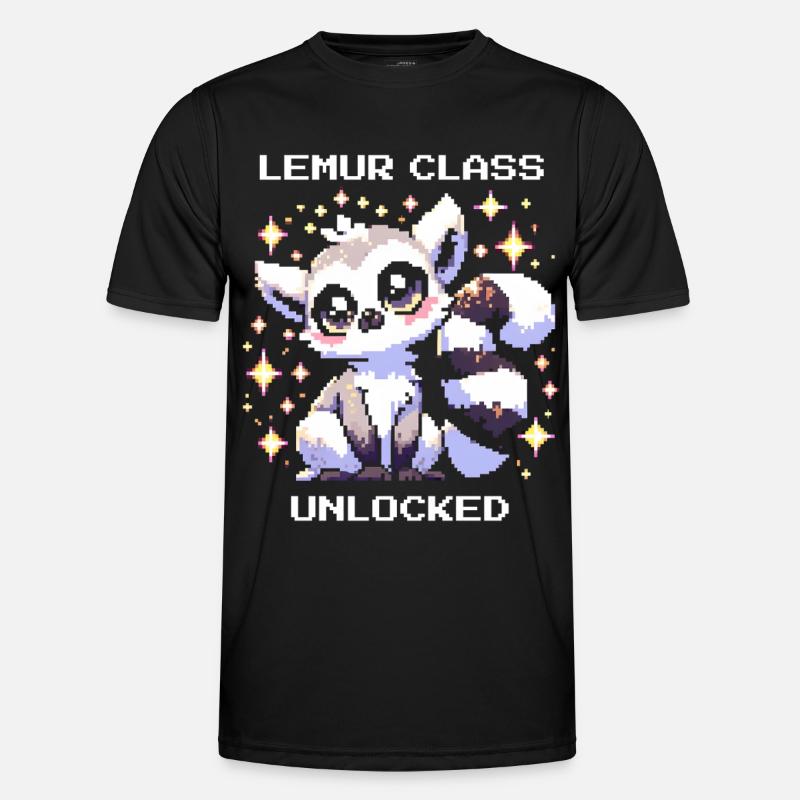 Lemur Class Unlocked | RPG, Leveling - Men's Functional T-Shirt - black