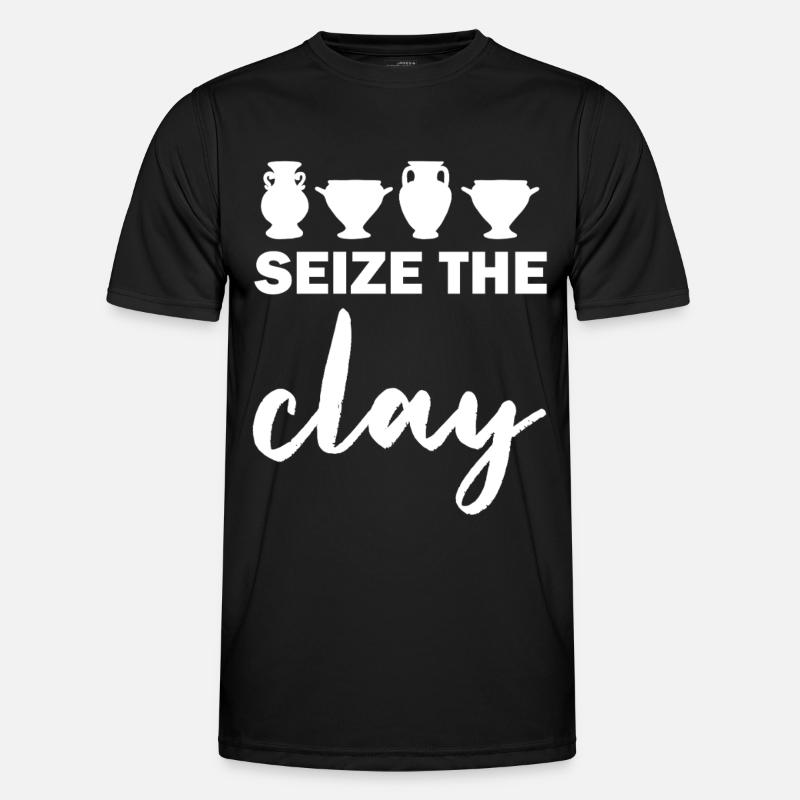 Seize The Day Trophy Silhouette - Men's Functional T-Shirt - black