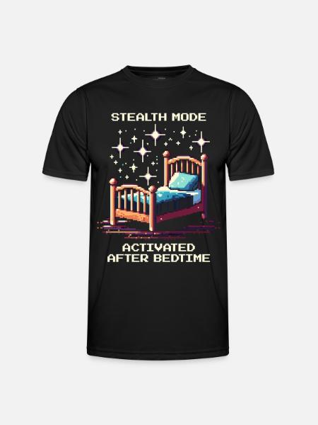 Stealth mode: after bedtime | Parents - Men's Functional T-Shirt - black