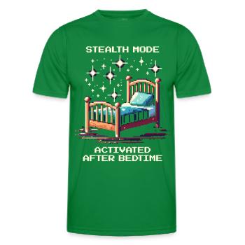Stealth mode: after bedtime | Parents - Men's Functional T-Shirt - kelly green - Front - AI Model Male 178 dark (178cm)