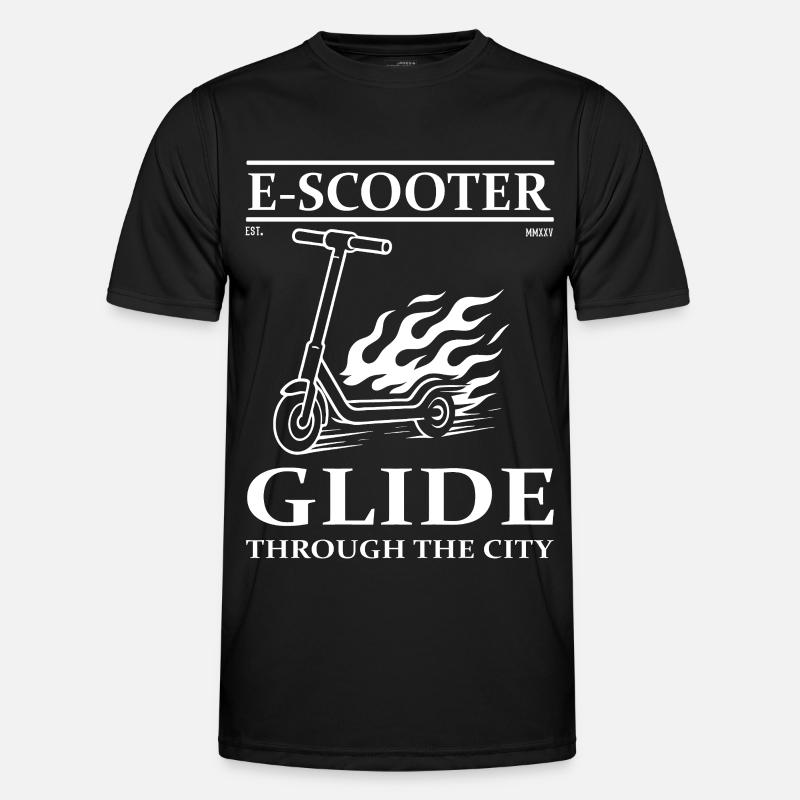 E-Scooter Design – Ride the Future - Men's Functional T-Shirt - black