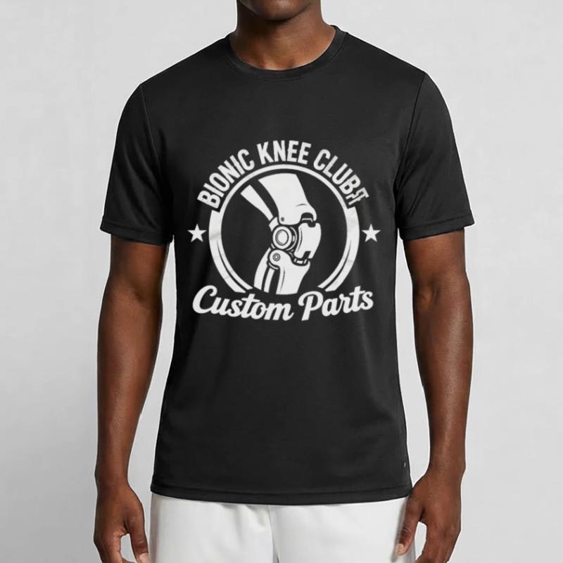 Bionic Knee Replacement Knee Surgery Gift Men's Functional T-Shirt