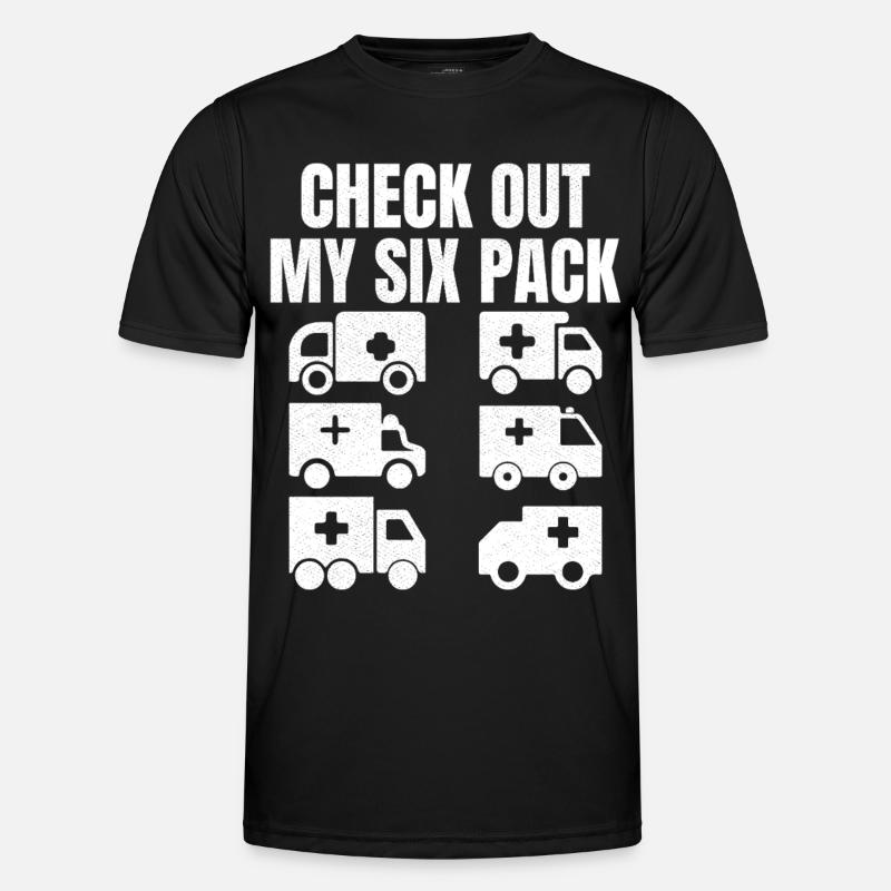 Check out my six Pack - Men's Functional T-Shirt - black
