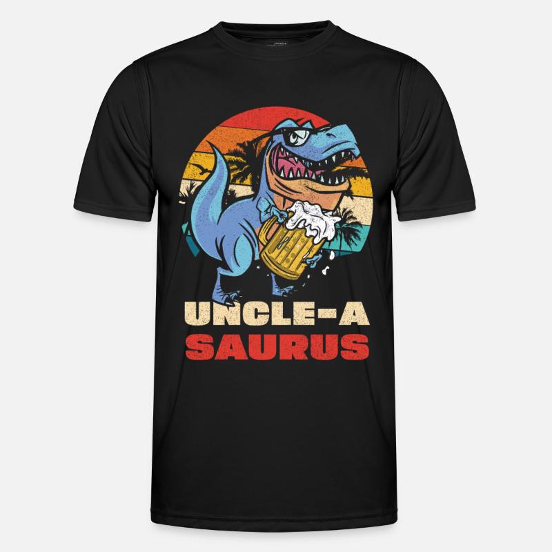 UncleASaurus Bierheld - Men's Functional T-Shirt - black