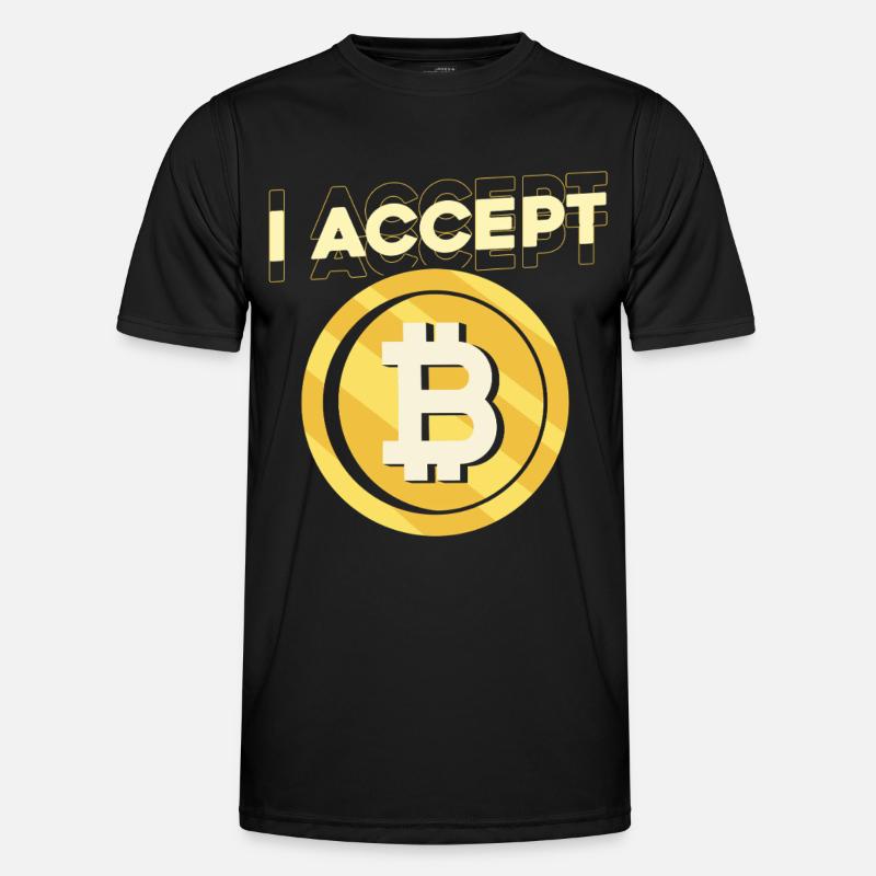 I accept Bitcoin Men's Functional T-Shirt