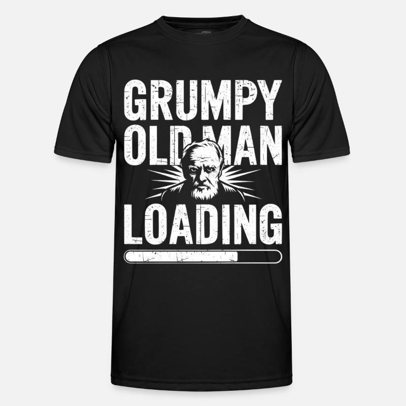GrumpyOldMan Loading Bar - Men's Functional T-Shirt - black