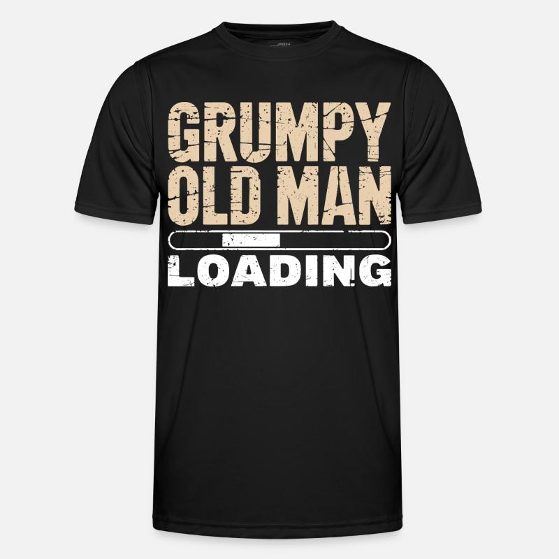 Grumpy Old Man Loading - Men's Functional T-Shirt - black