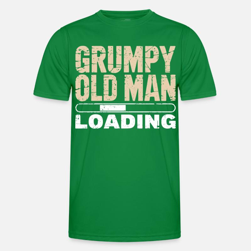 Grumpy Old Man Loading Männer Funktions-T-Shirt