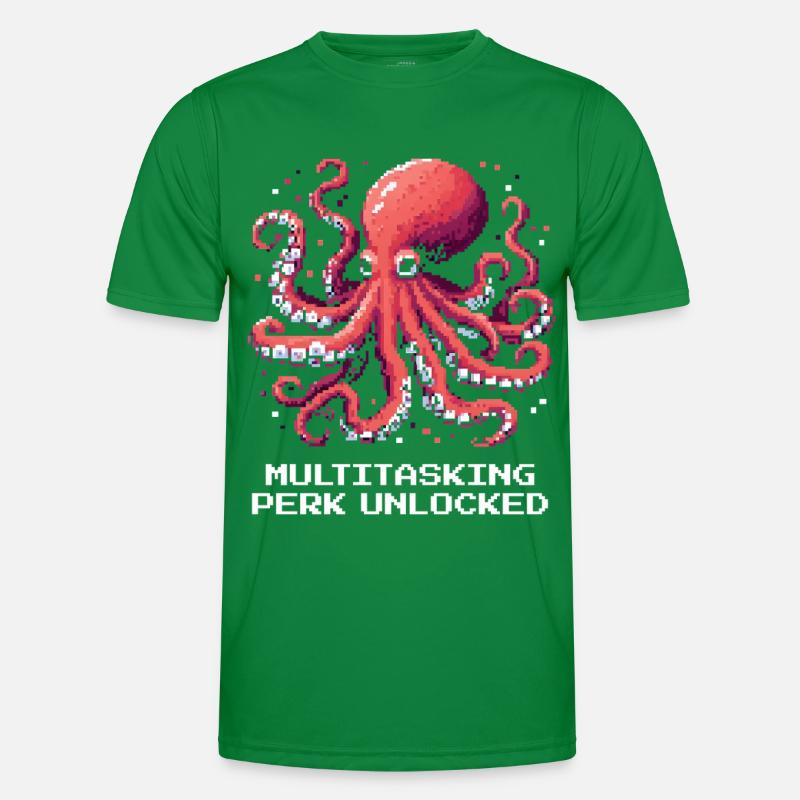 Capacité multitâche débloquée | Pieuvre T-shirt sport Homme