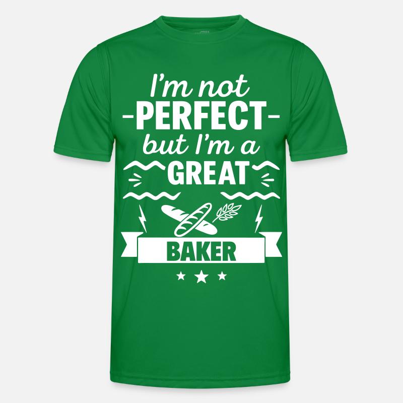 Ich bin nicht perfekt, aber ich bin ein großartiger Bäcker Männer Funktions-T-Shirt