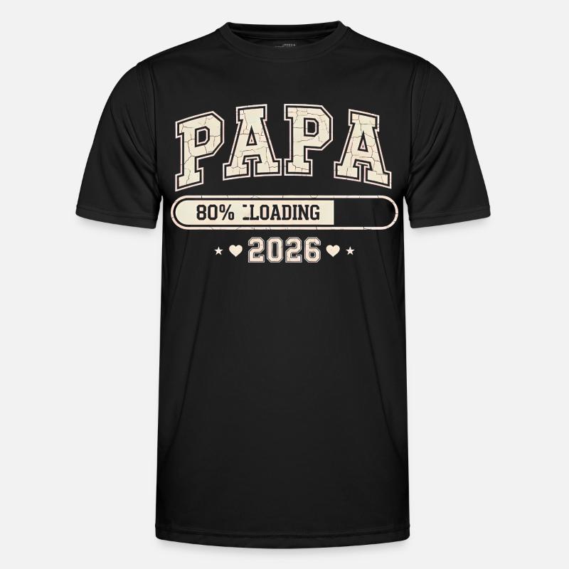 Dad 2026 Loading Dad-to-be - Men's Functional T-Shirt - black