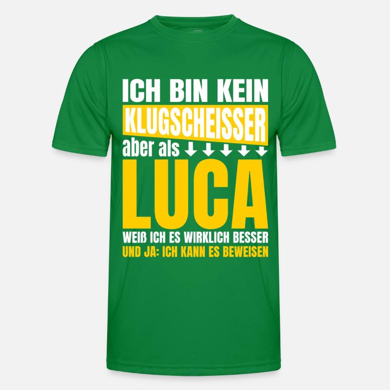 Luca Klugscheißer Männer Funktions-T-Shirt