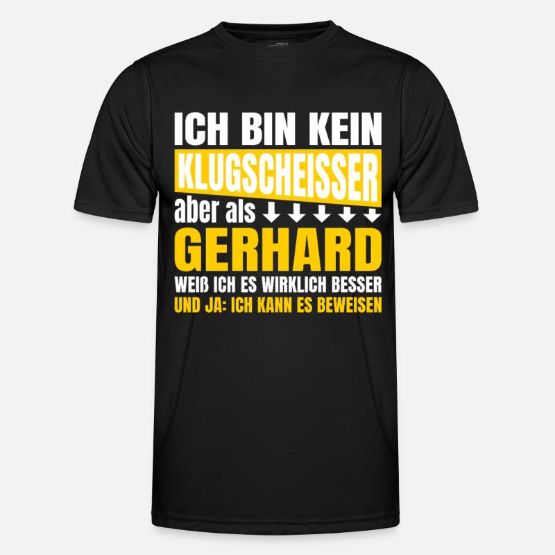 I'm not a smartass Gerhard - Men's Functional T-Shirt - black