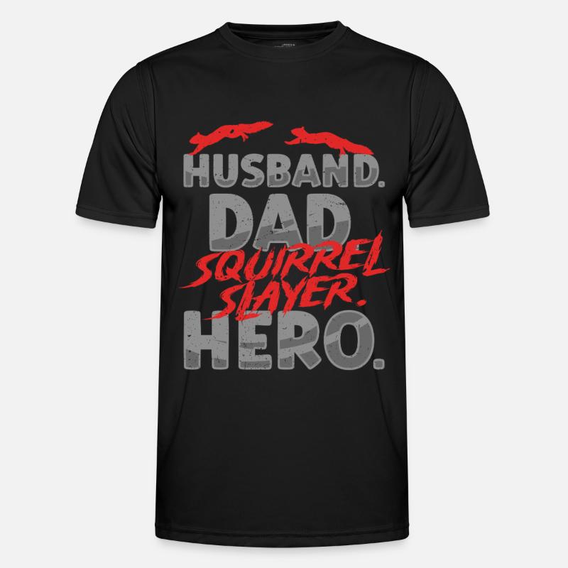 Squirrel Hunter Tree Rat - Men's Functional T-Shirt - black