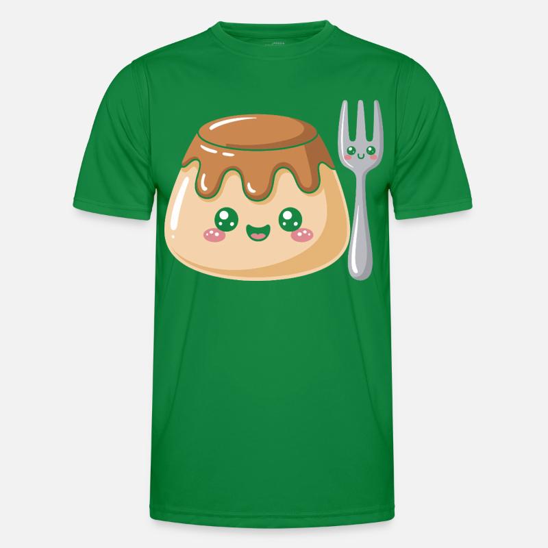 Pudding Mit Gabel Männer Funktions-T-Shirt