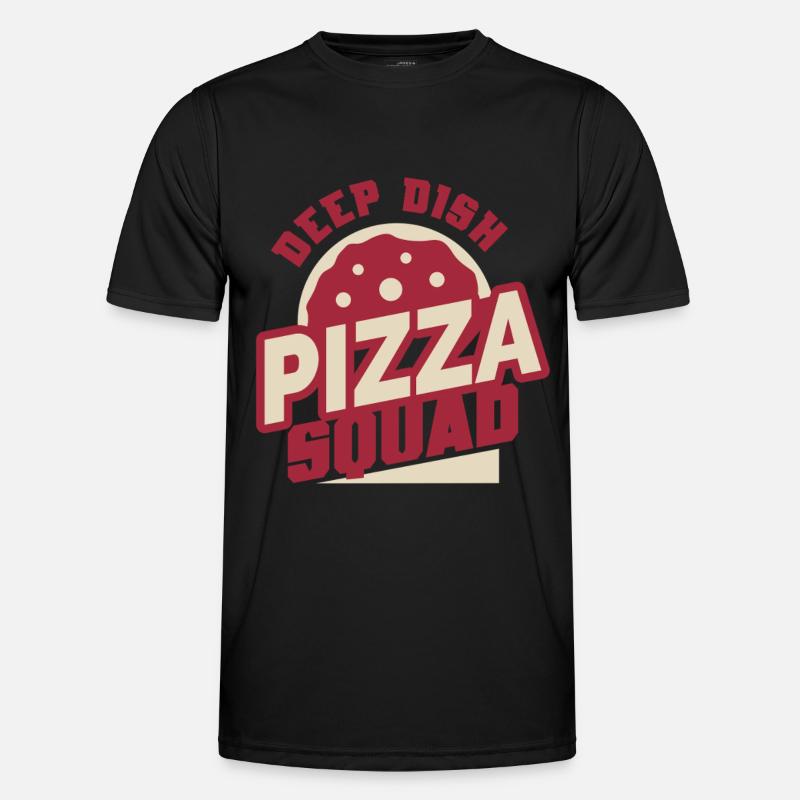 Deep Dish Pizza Squad Chicargo Men's Functional T-Shirt