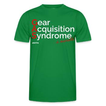 Gear Acquisition Syndrome - Männer Funktions-T-Shirt - Kelly Green - Vorne - AI Model Male 178 dark (178cm)
