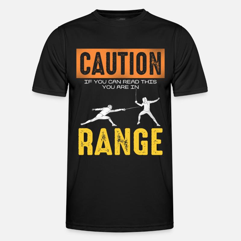 Attention Range Fencing Meme Men's Functional T-Shirt