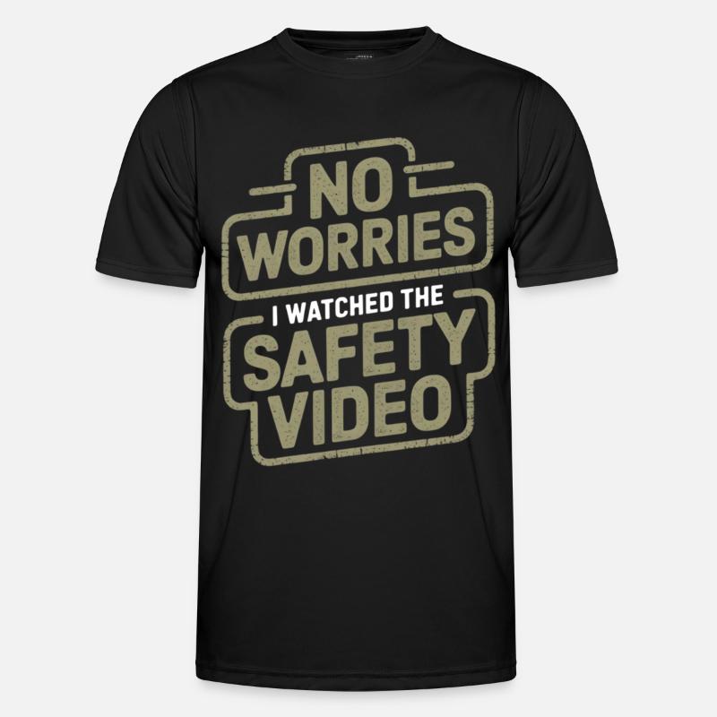 Pas de soucis Sécurité Vidéo Mème T-shirt sport Homme