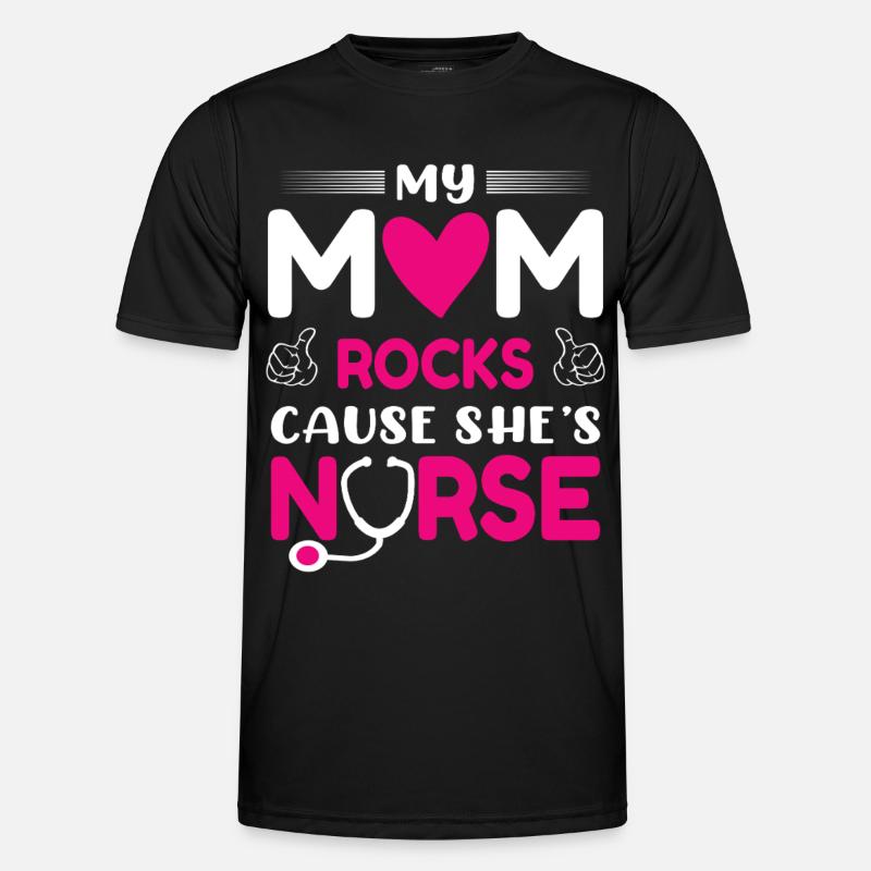 Krankenschwester Mutter - Männer Funktions-T-Shirt - Schwarz