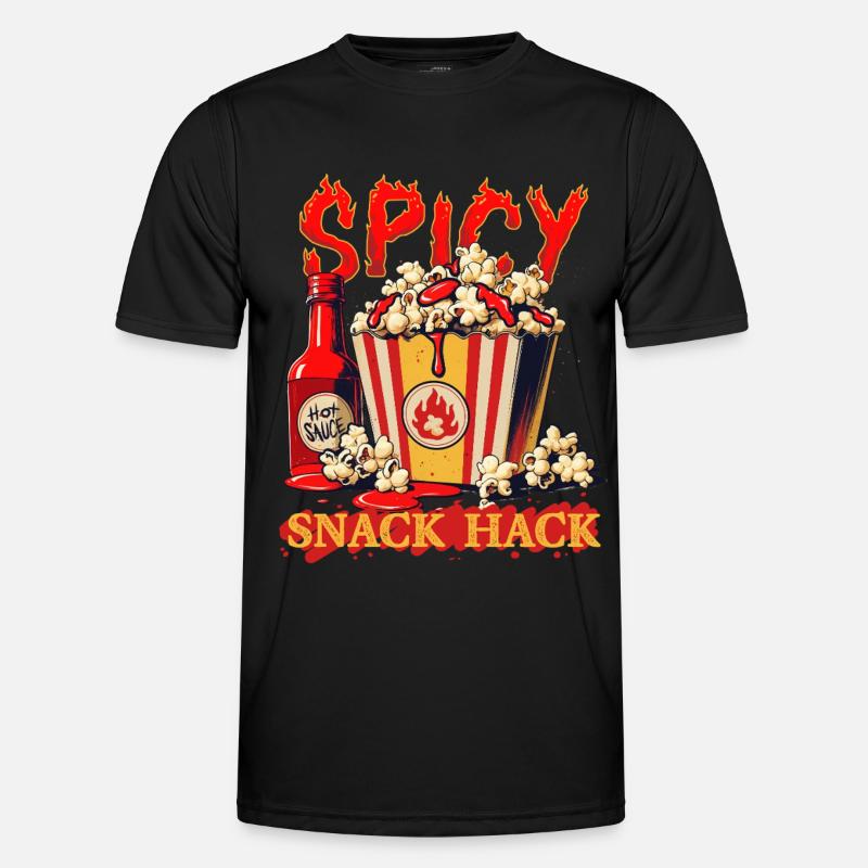 Popcorn Mit Chilli Soße Männer Funktions-T-Shirt
