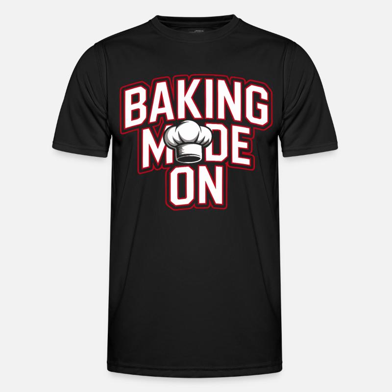 Baking Mode - Chef's Hat Design - Men's Functional T-Shirt - black
