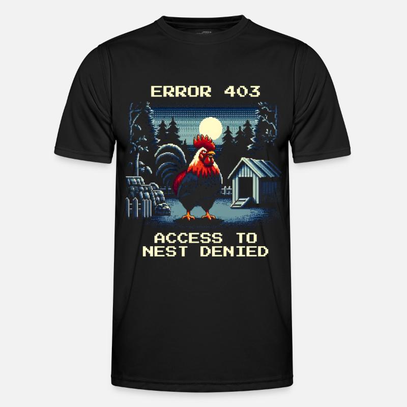 Zugang verweigert | Nest Error 403 - Männer Funktions-T-Shirt - Schwarz