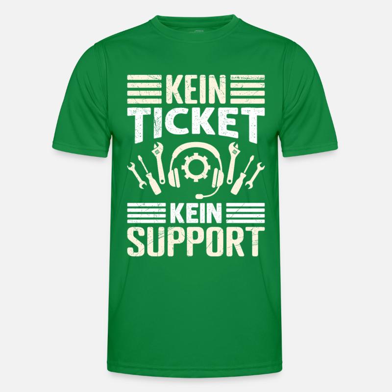 Nerd Computer PAS DE TICKET PAS DE SUPPORT DRÔLE T-shirt sport Homme