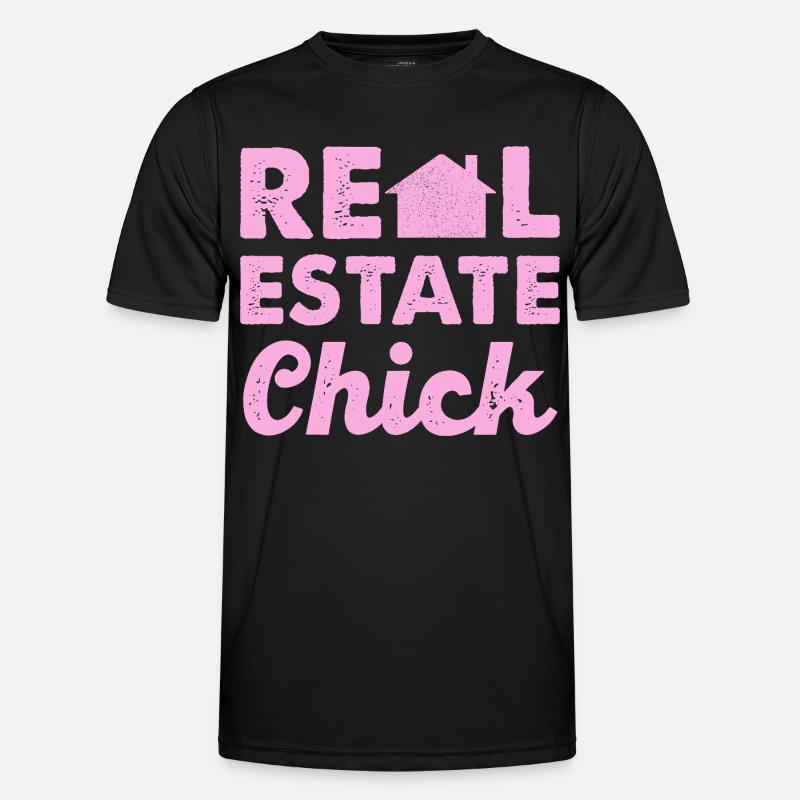 Real Estate Chic - Men's Functional T-Shirt - black