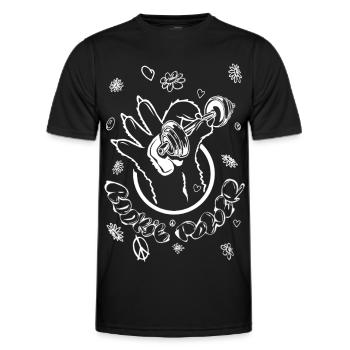 Gymnase - T-shirt sport Homme - noir - Devant - AI Model Male 178 dark (178cm)