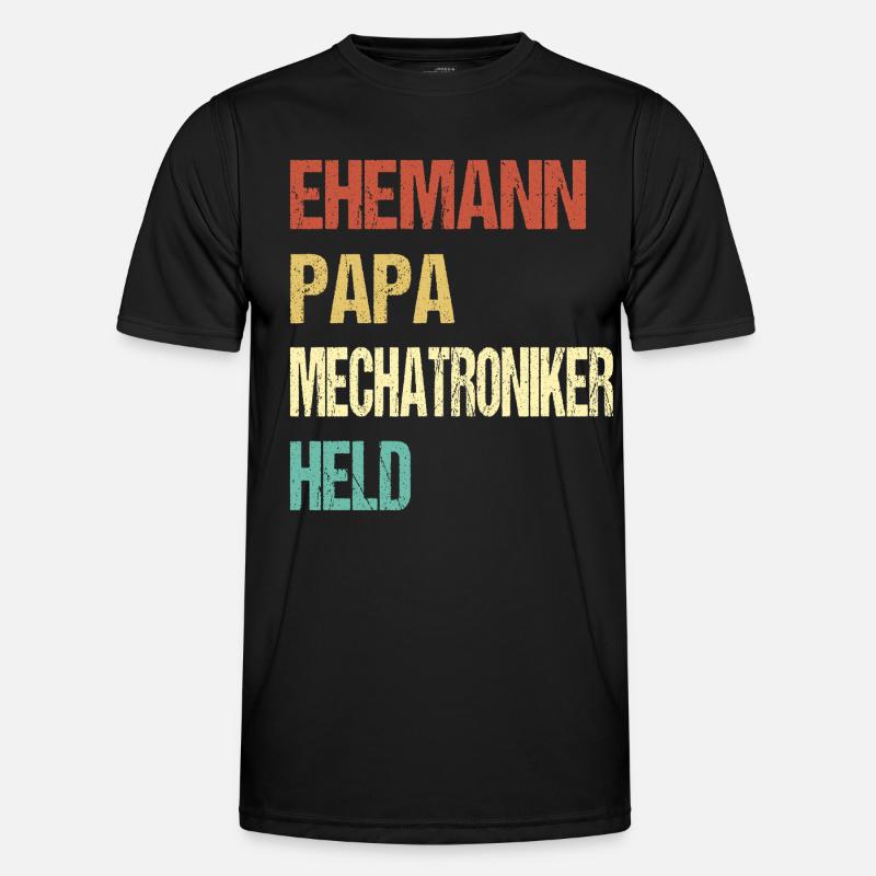 Mechatronics Technician Dad - Men's Functional T-Shirt - black