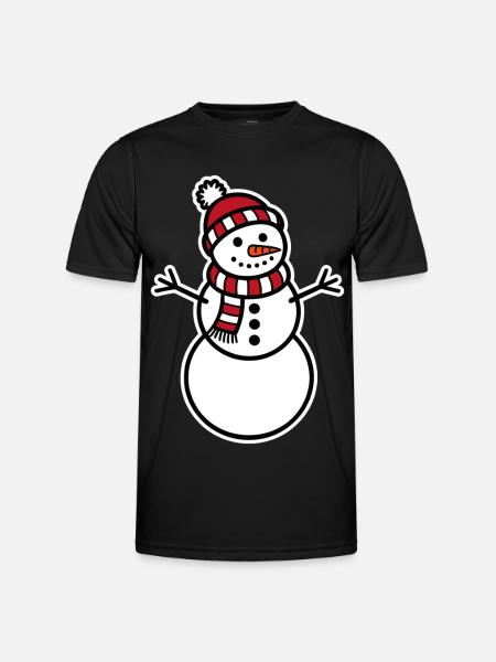 Snowman - Men's Functional T-Shirt - black