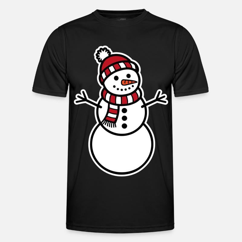 Snowman - Men's Functional T-Shirt - black