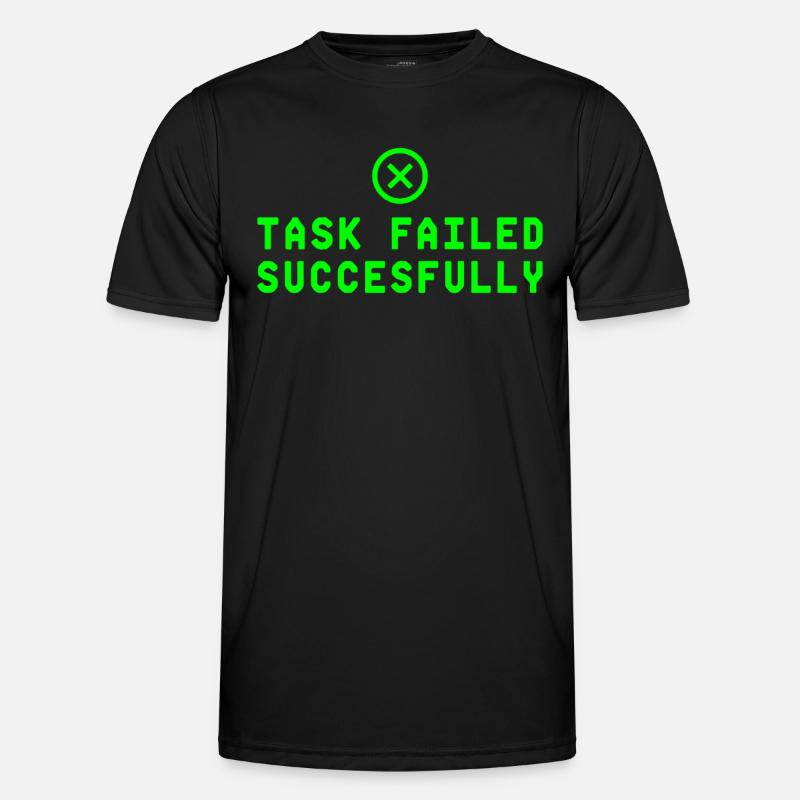 Task Failed Successfully IT Paradoxon - Men's Functional T-Shirt - black