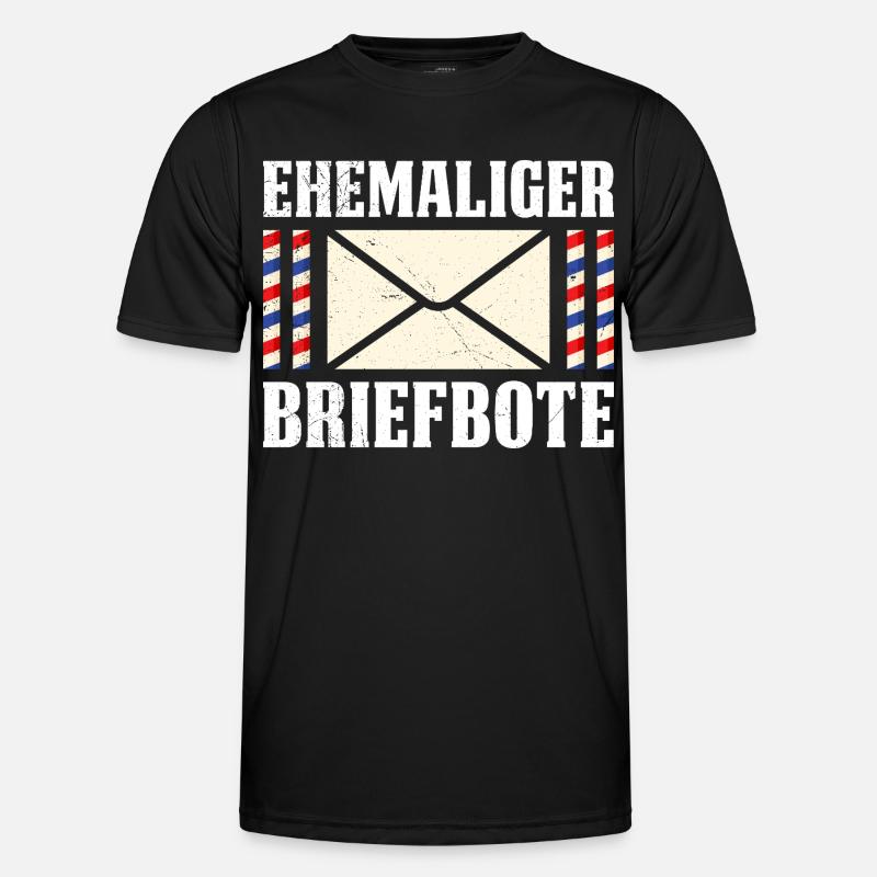 Briefträger EHEMALIGER BRIEFBOTE Lustiges - Männer Funktions-T-Shirt - Schwarz