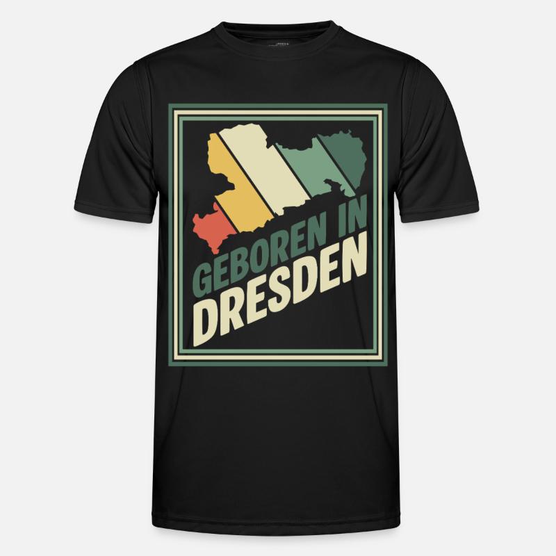 Né à Dresde Retro T-shirt sport Homme