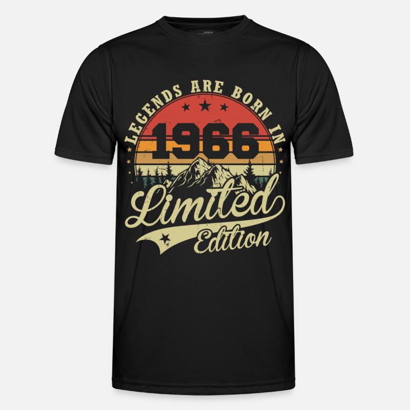 Legenden werden geboren 1966 Geburtstagsgeschenk Männer Funktions-T-Shirt