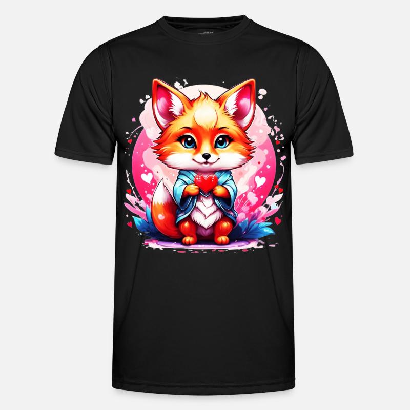 Kawaii Chibi Fox Men's Functional T-Shirt