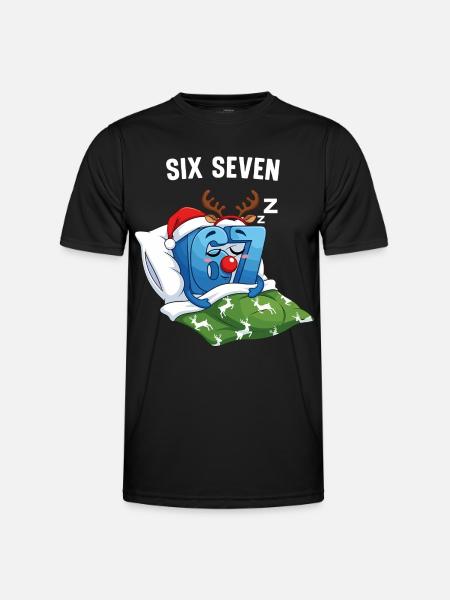 67 Six Seven Memes Christmas Pajamas - Men's Functional T-Shirt - black