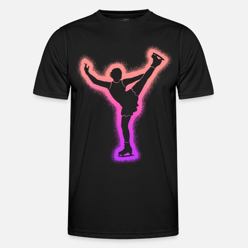 Eiskunstläuferin Eislaufen Mädchen Eiskunstlauf - Men's Functional T-Shirt - black
