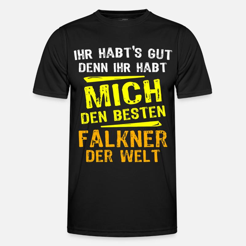 Falkner Geschenk Männer Funktions-T-Shirt