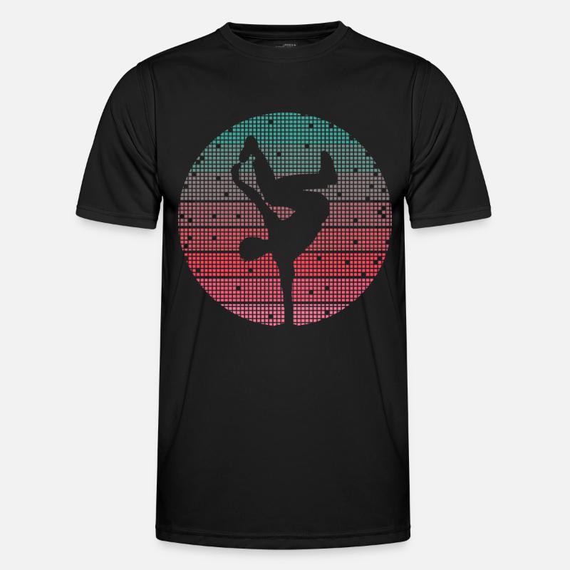 Breakdance Danse Breakdancer Breakdancer Rétro Breakdancer - T-shirt sport Homme - noir