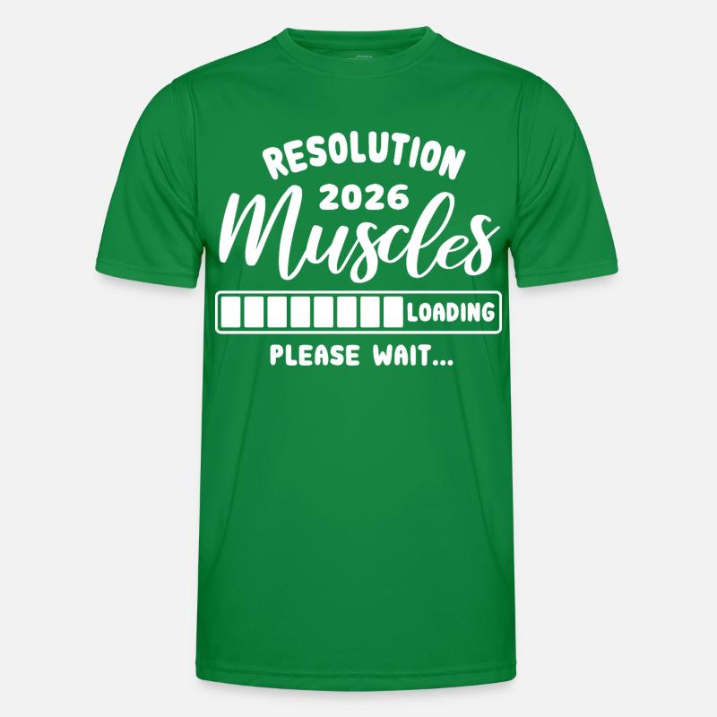 Resolution 2026 | Muscles Loading | Gym Outfit Men's Functional T-Shirt